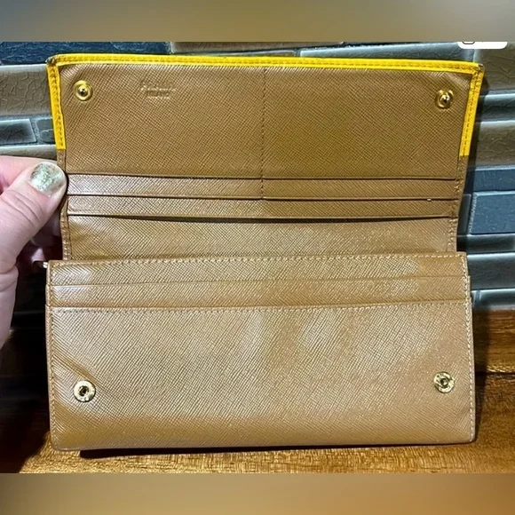 Prada Saffiano Leather Long Wallet - Picture 9 of 14